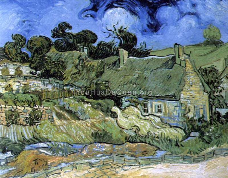 茅草屋 - 文森特·威廉·梵高